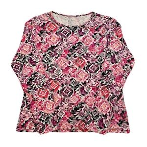 Colorful Geometric Long Sleeve Top